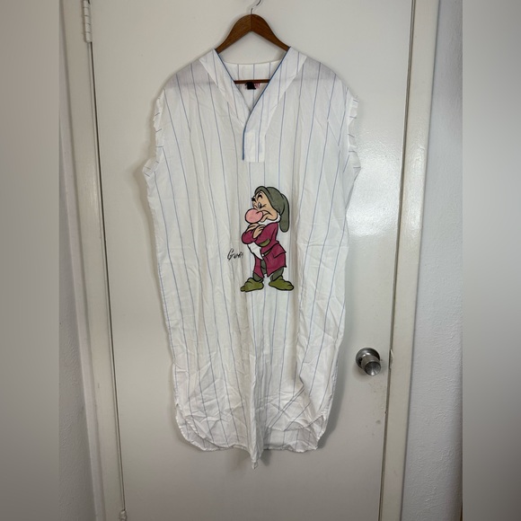 Club Mickey Other - Disney, Club Mickey, Grumpy, baseball style, oversized striped sleep shirt. L/XL